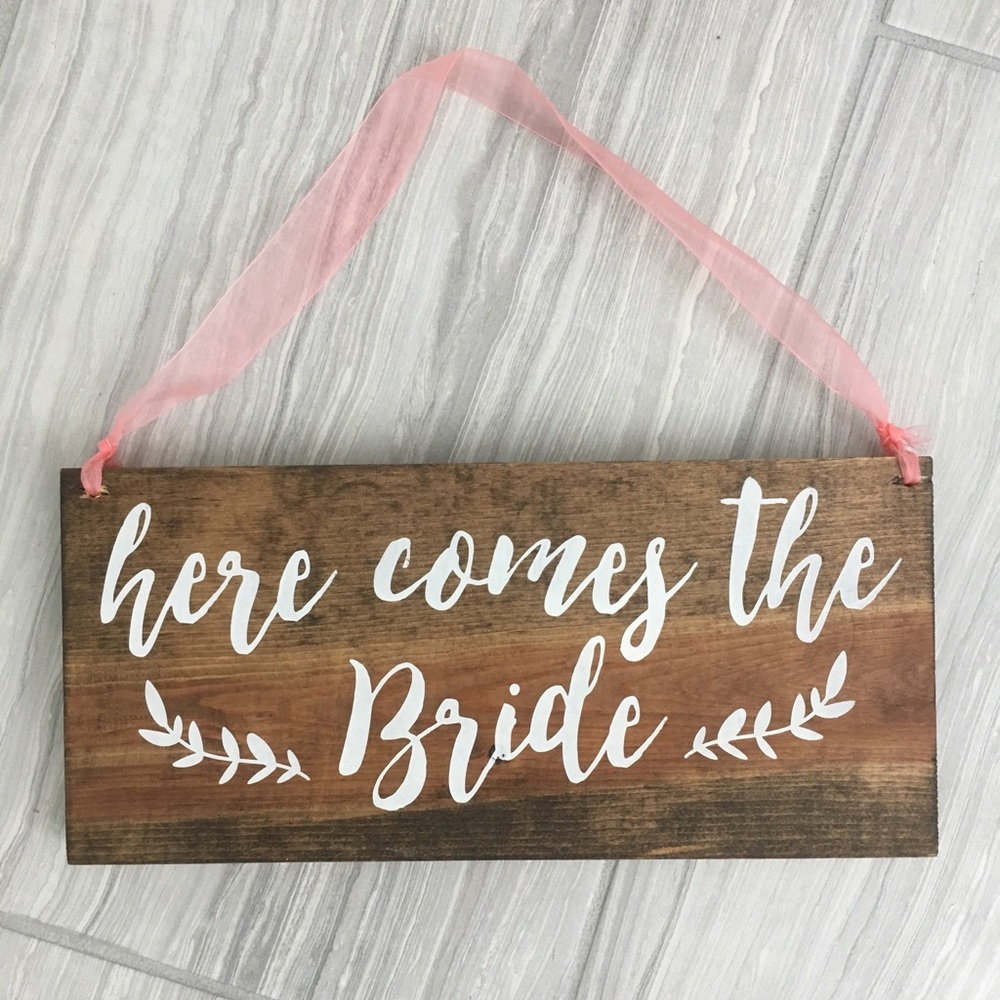 Flower girl sign